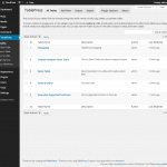 בניית אתר וורדפרס תוסף טבלאות